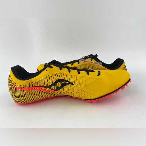 Saucony Spitfire 5 Vizigold Men's Track Spikes Shoes Yellow Black S29055-16 - Picture 7 of 12